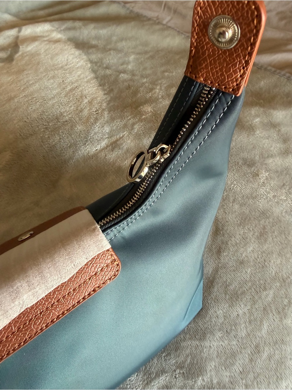 DURV Indigo and Brown Mini Handbag - Picture 13 of 16